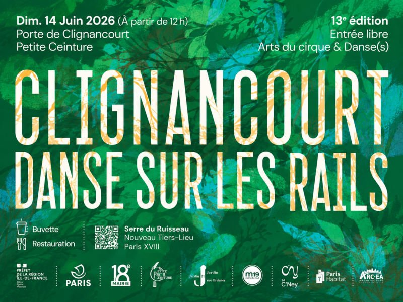 Le festival CLIGNANCOURT DANSE SUR LES RAILS par la Serre du Ruisseau