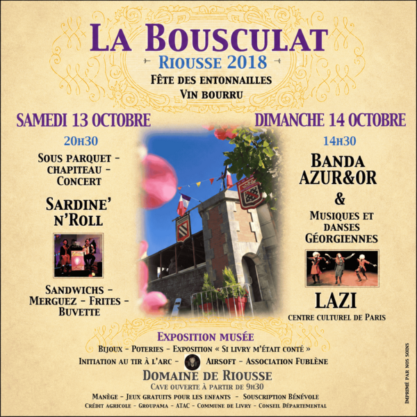La Bousculat - Fête du vin à Riousse